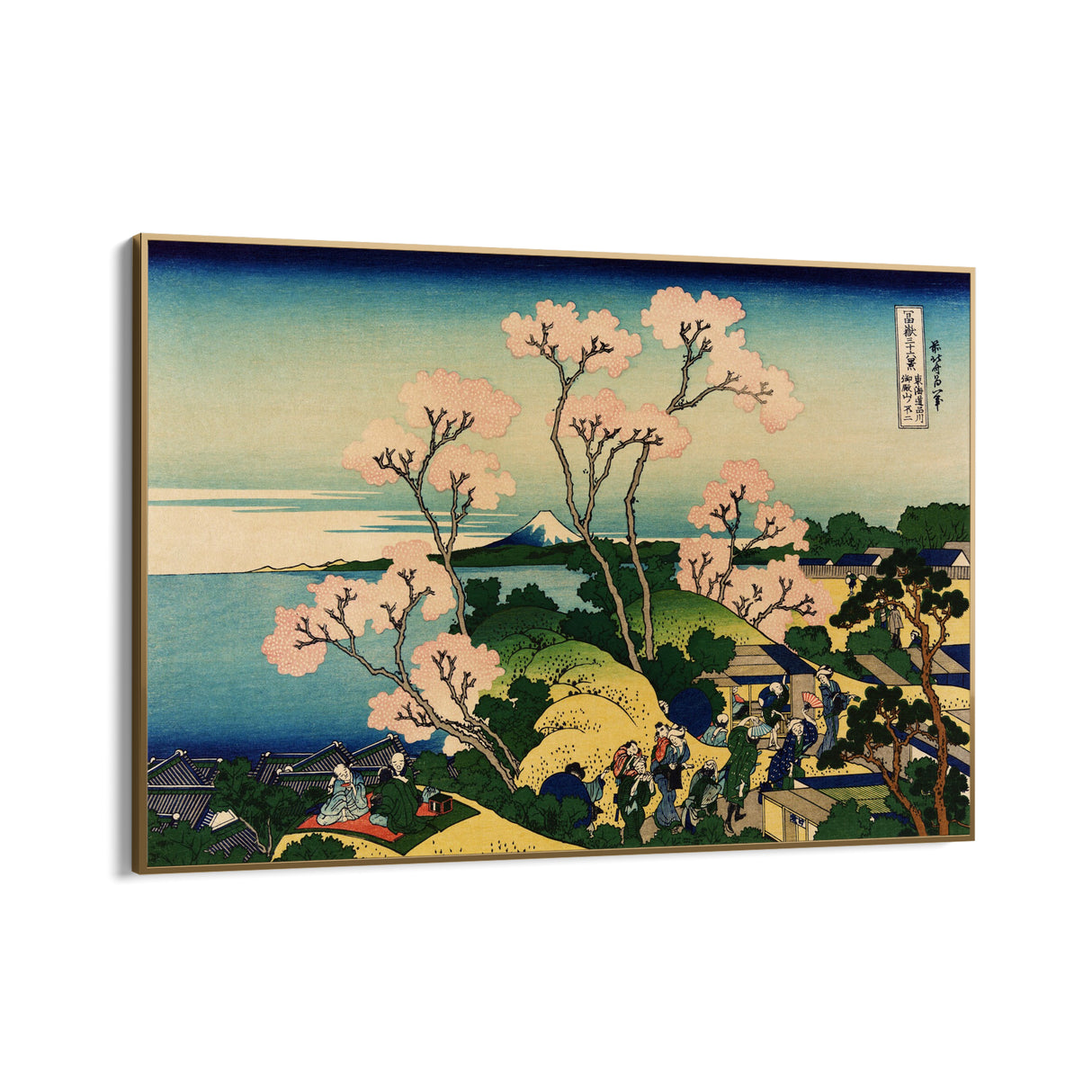 Quadro Stampa su Tela Fuji da Gotenyama sulla Tōkaidō a Shinagawa, Katsushika Hokusai - CupidoDesign
