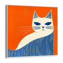 Quadro Stampa su Tela Gatto Solare - CupidoDesign