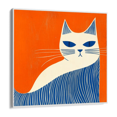 Quadro Stampa su Tela Gatto Solare - CupidoDesign
