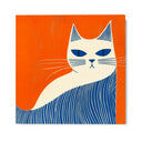 Quadro Stampa su Tela Gatto Solare - CupidoDesign