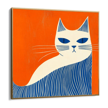 Quadro Stampa su Tela Gatto Solare - CupidoDesign