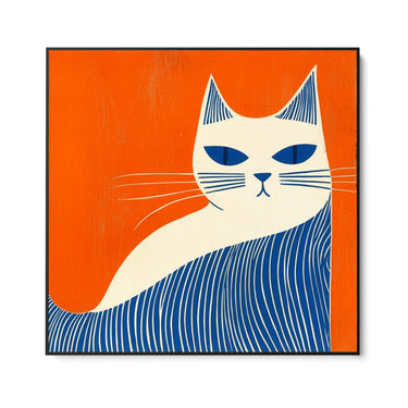 Quadro Stampa su Tela Gatto Solare - CupidoDesign