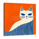 Quadro Stampa su Tela Gatto Solare - CupidoDesign