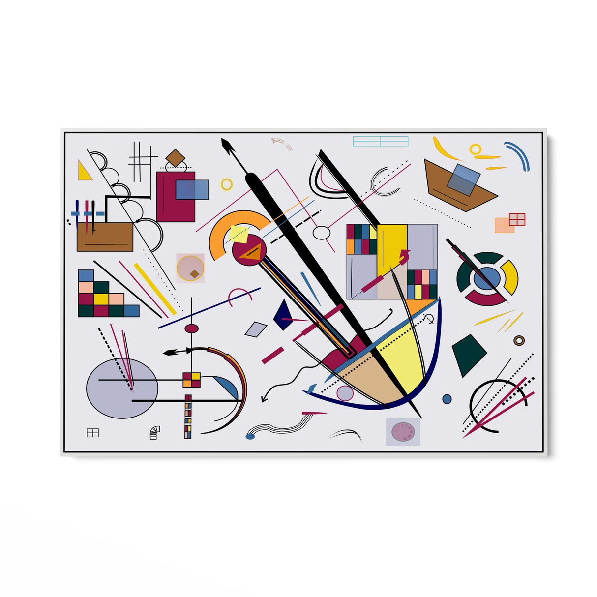 Quadro Stampa su Tela Geometrie del Suono - CupidoDesign