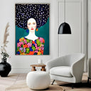 Quadro Stampa su Tela Chioma Floreale - CupidoDesign