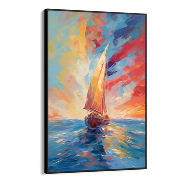 Quadro Stampa su Tela Giornata Colorata - CupidoDesign