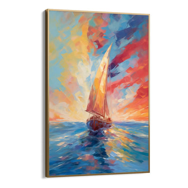 Quadro Stampa su Tela Giornata Colorata - CupidoDesign