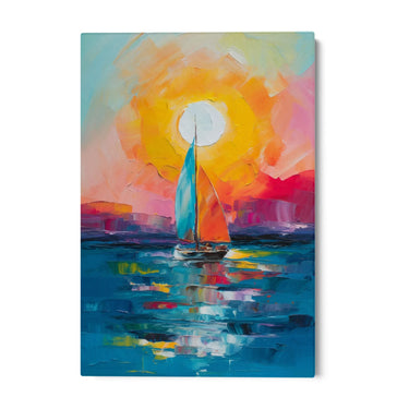 Quadro Stampa su Tela Giornata Colorata - CupidoDesign