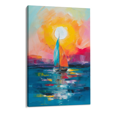 Quadro Stampa su Tela Giornata Colorata - CupidoDesign