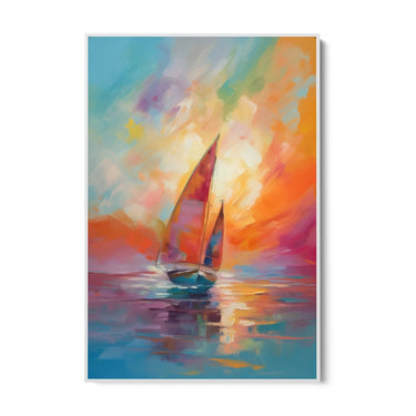 Quadro Stampa su Tela Giornata Colorata - CupidoDesign