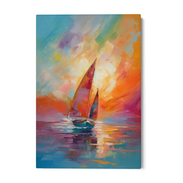 Quadro Stampa su Tela Giornata Colorata - CupidoDesign