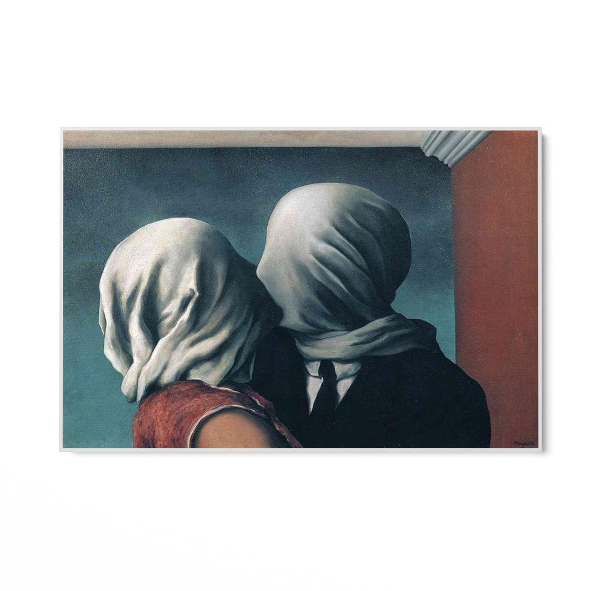 Quadro Stampa su Tela Gli Amanti, René Magritte - CupidoDesign