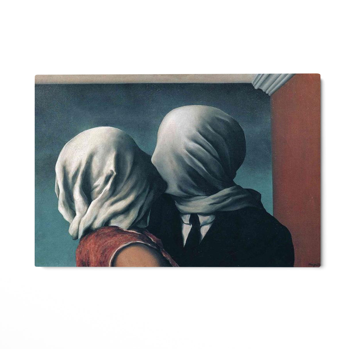 Quadro Stampa su Tela Gli Amanti, René Magritte - CupidoDesign