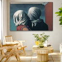 Quadro Stampa su Tela Gli Amanti, René Magritte - CupidoDesign