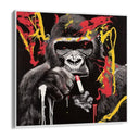 Quadro Stampa su Tela Gorilla Graffiti - CupidoDesign