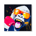 Quadro Stampa su Tela Gorilla Rock - CupidoDesign