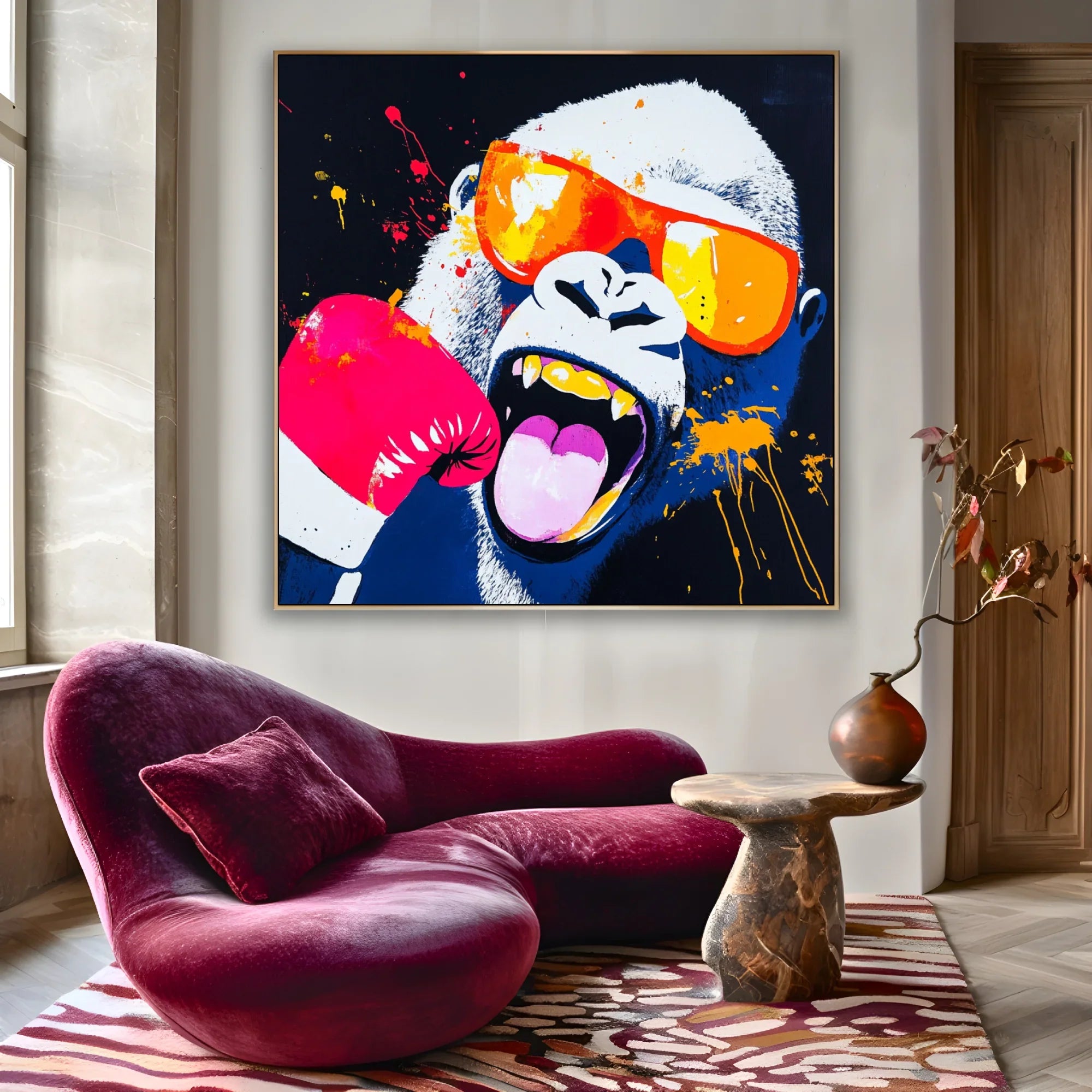 Stampa artistica su tela Gorilla 8 - Decorazione per la casa Stampa artistica su tela Gorilla 8 - Decorazione per la casa