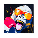 Quadro Stampa su Tela Gorilla Rock - CupidoDesign
