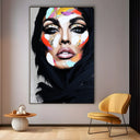 Quadro Stampa su Tela Grafite Donna - CupidoDesign