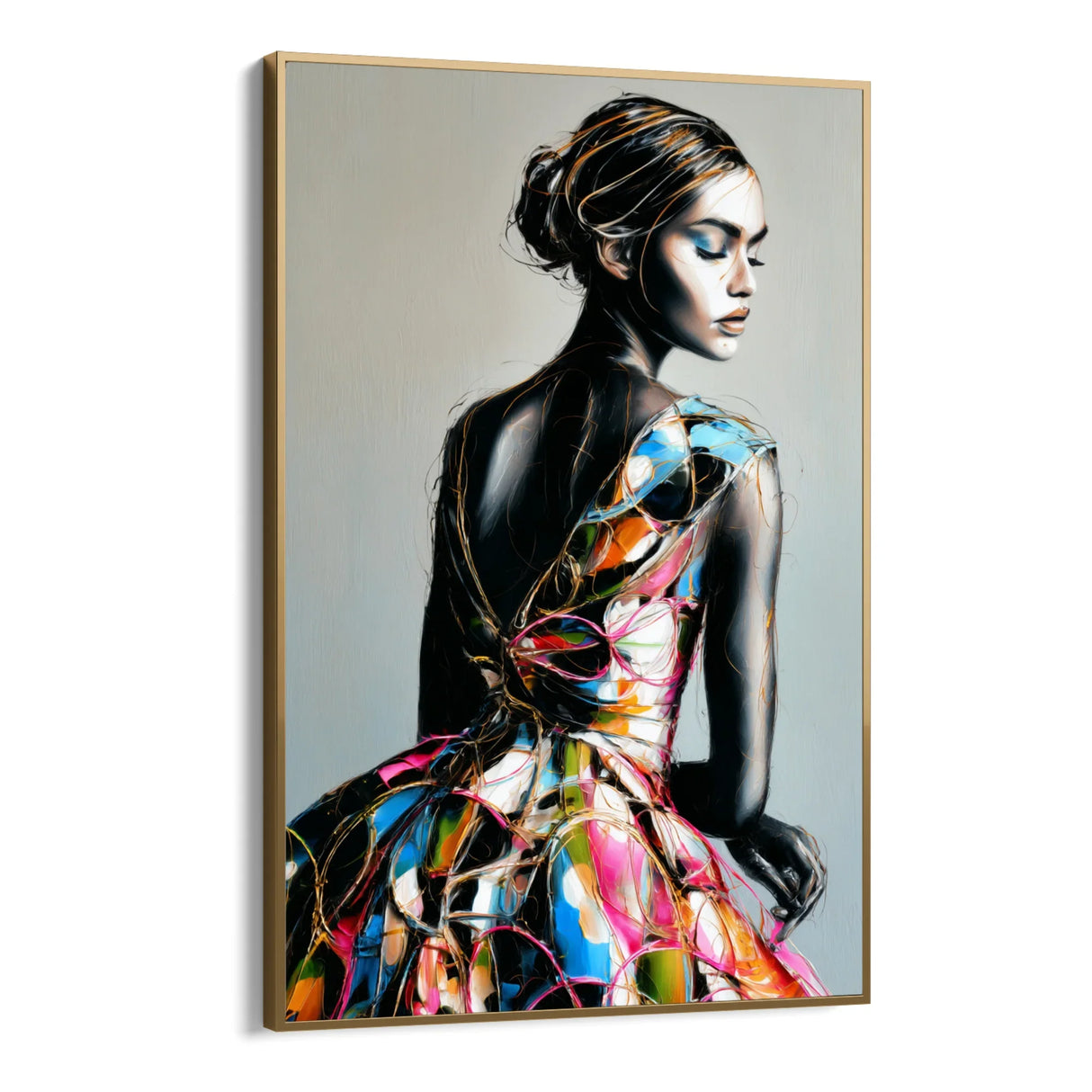 Quadro Stampa su Tela Grafite Viva - CupidoDesign