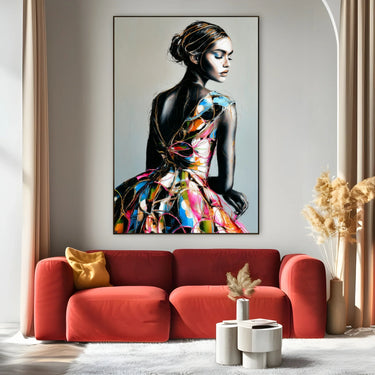 Quadro Stampa su Tela Grafite Viva - CupidoDesign