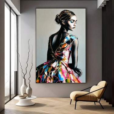 Quadro Stampa su Tela Grafite Viva - CupidoDesign