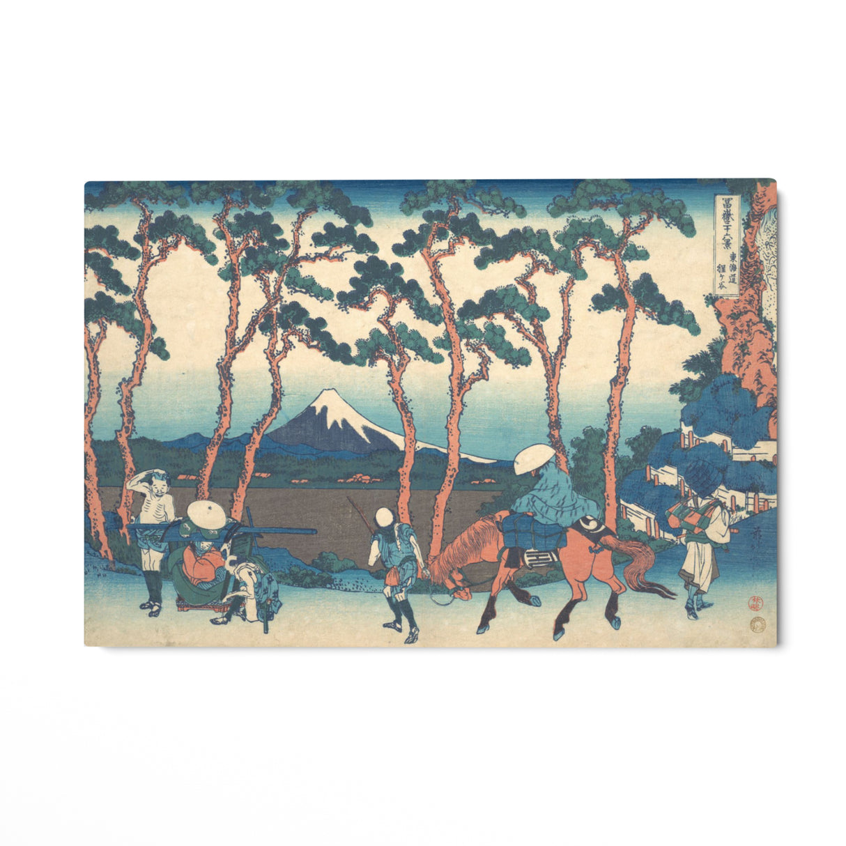 Quadro Stampa su Tela Hodogaya sul Tōkaidō, Katsushika Hokusai - CupidoDesign