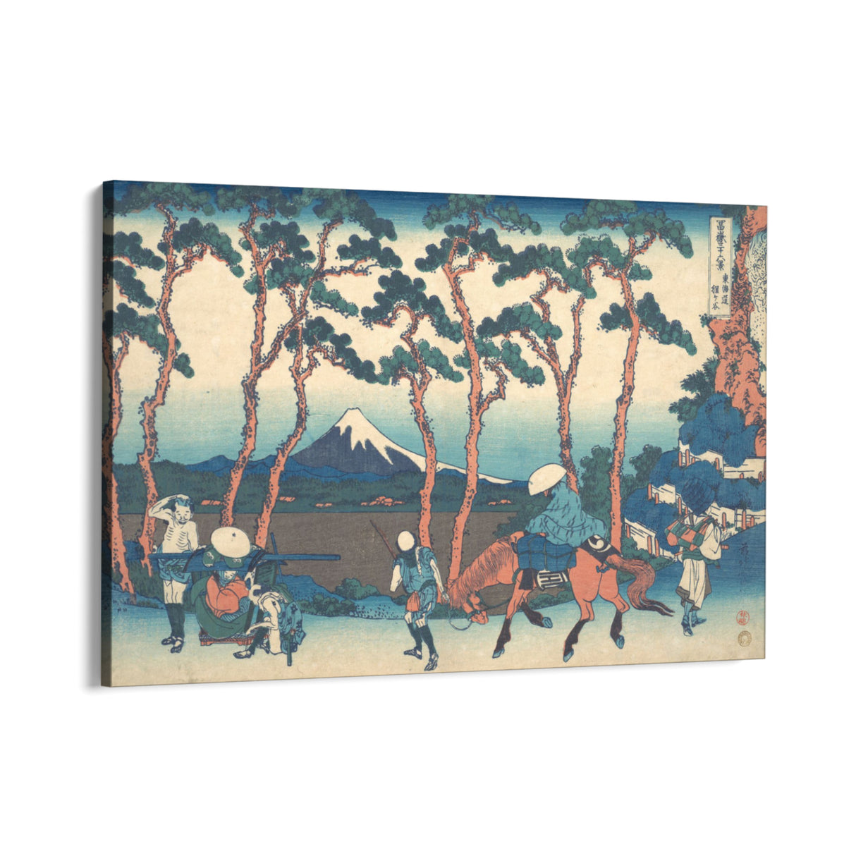 Quadro Stampa su Tela Hodogaya sul Tōkaidō, Katsushika Hokusai - CupidoDesign