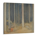 Quadro Stampa su Tela Humph nella foresta magica, John Bauer - CupidoDesign