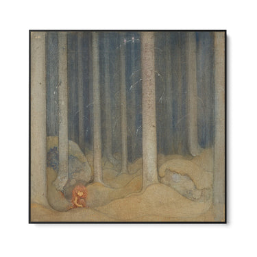 Quadro Stampa su Tela Humph nella foresta magica, John Bauer - CupidoDesign