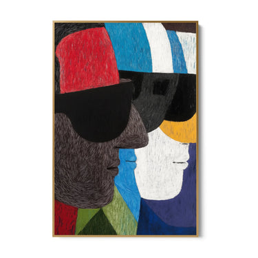 Quadro Stampa su Tela Identità Fluida - CupidoDesign