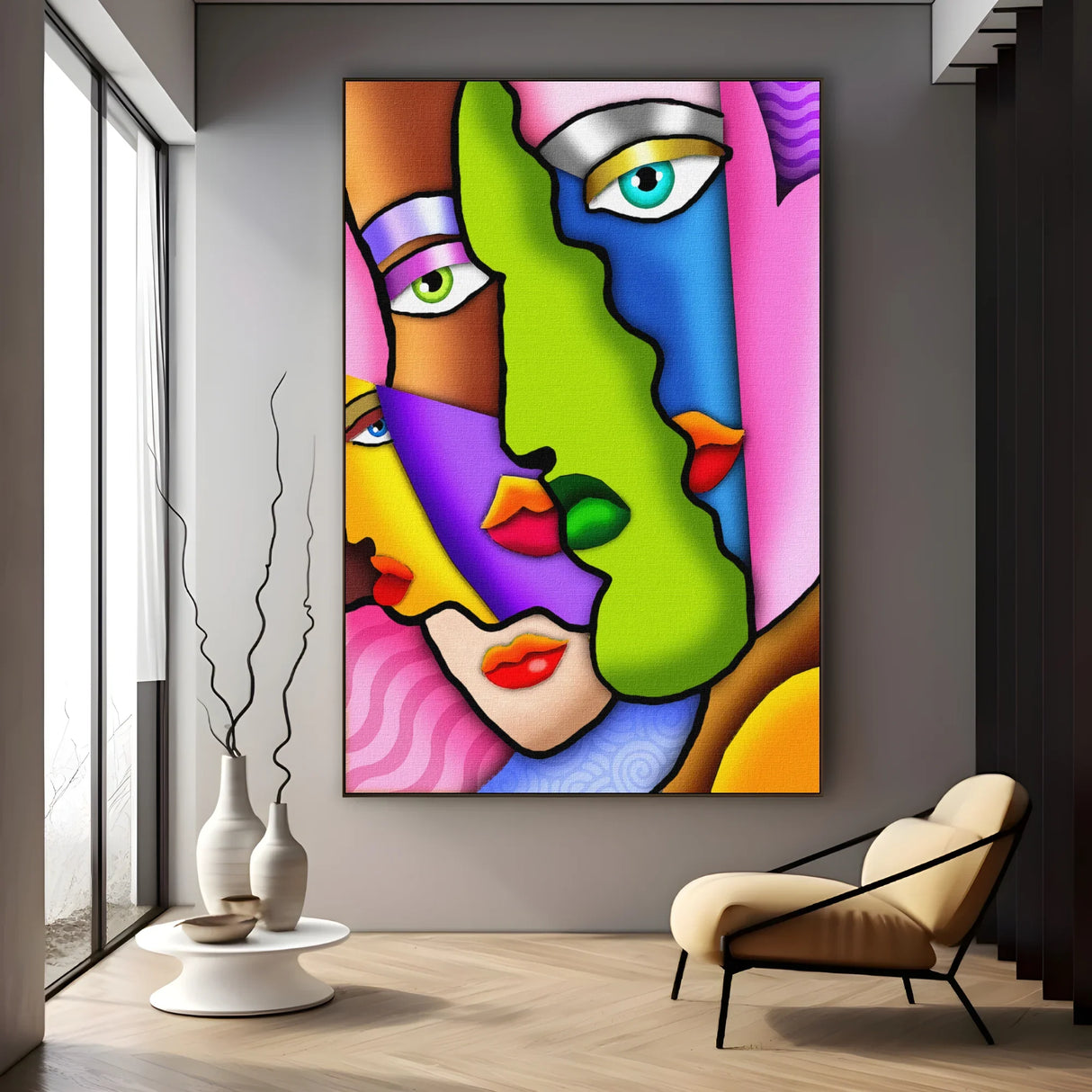 Quadro Stampa su Tela Identità Frammentate - CupidoDesign