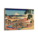 Quadro Stampa su Tela Il Fuji dai campi da tè di Katakura nella provincia di Suruga, Katsushika Hokusai - CupidoDesign