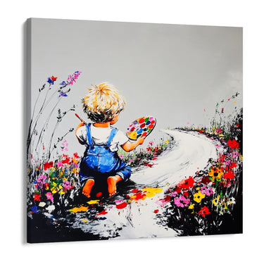 Quadro Stampa su Tela Il Mondo a Colori - CupidoDesign