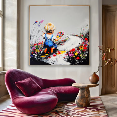 Quadro Stampa su Tela Il Mondo a Colori - CupidoDesign