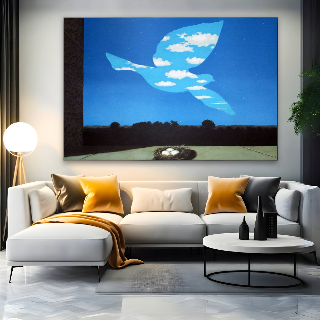 Quadro Stampa su Tela Il Ritorno, René Magritte - CupidoDesign
