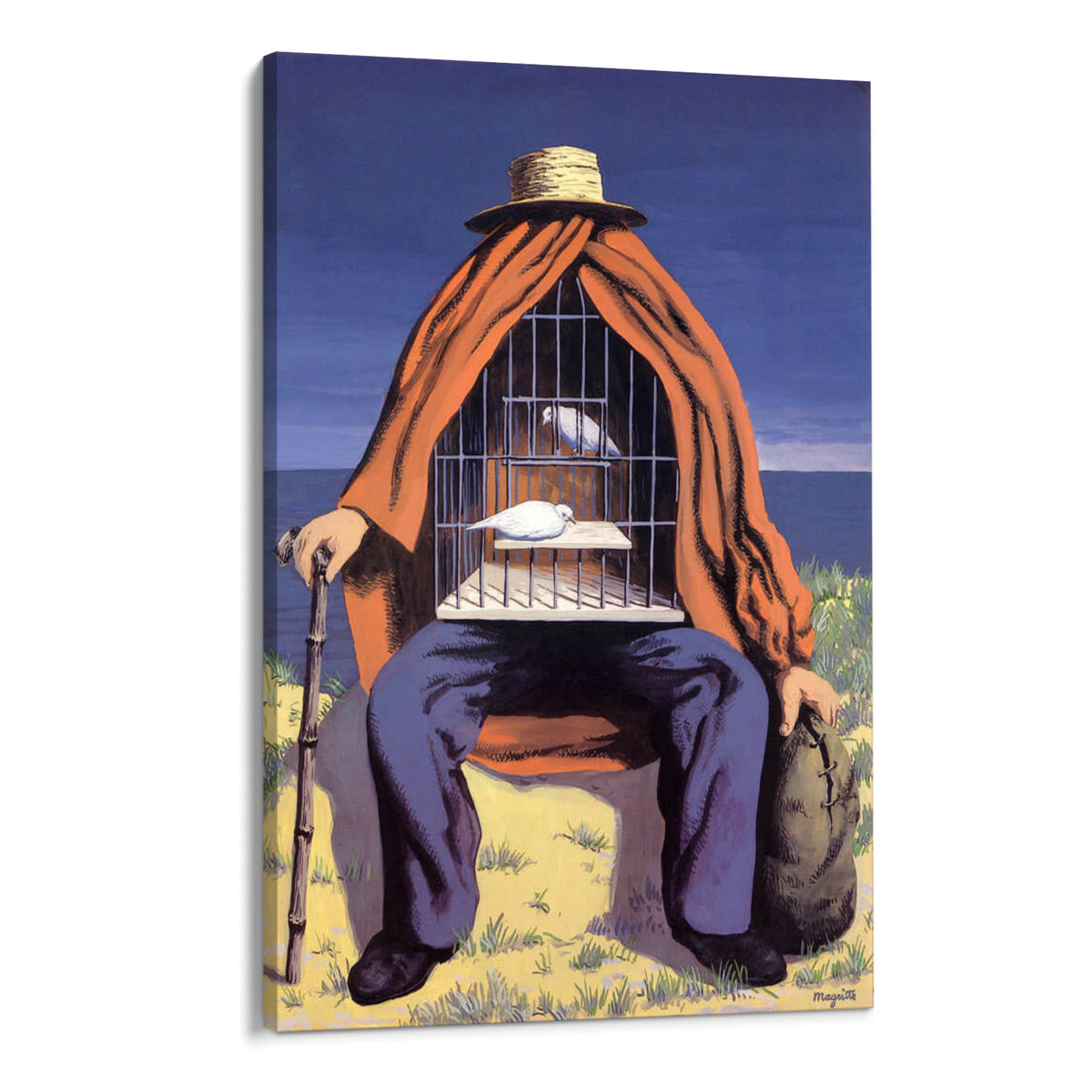 Quadro Stampa su Tela Il Terapeuta, René Magritte - CupidoDesign