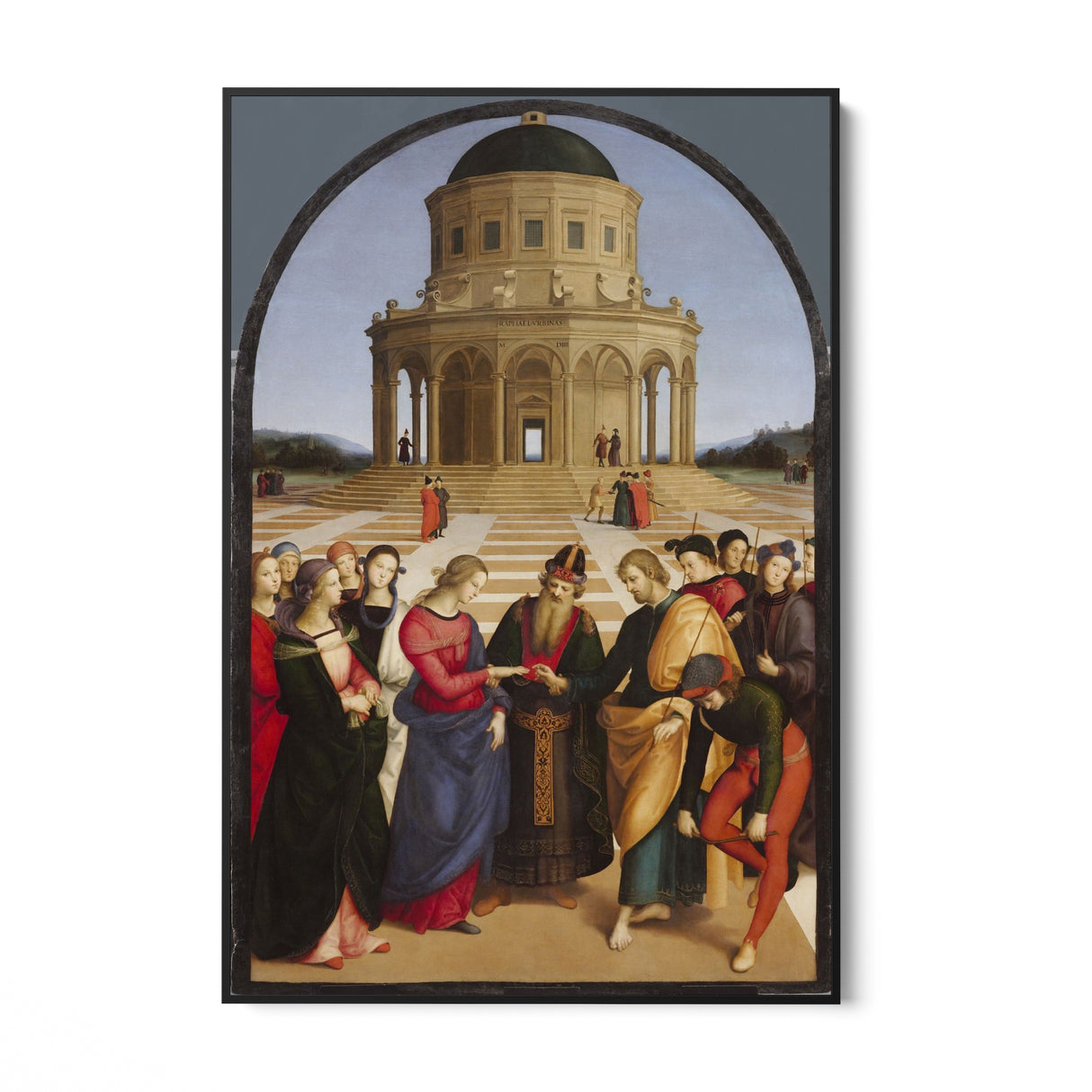 Quadro Stampa su Tela Il cammino di san Giuseppe, Raffaello Sanzio - CupidoDesign