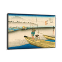 Quadro Stampa su Tela Il fiume Tenryu, Mitsuke, Utagawa Hiroshige - CupidoDesign