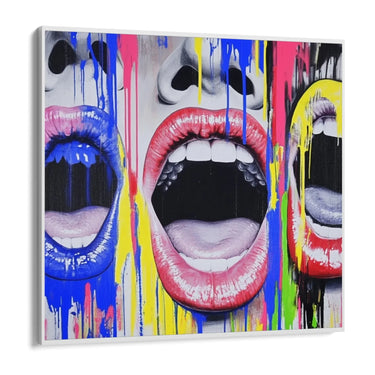 Quadro Stampa su Tela Il grido che non sento - CupidoDesign