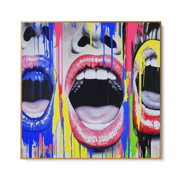 Quadro Stampa su Tela Il grido che non sento - CupidoDesign