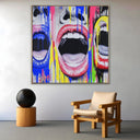 Quadro Stampa su Tela Il grido che non sento - CupidoDesign