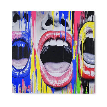 Quadro Stampa su Tela Il grido che non sento - CupidoDesign