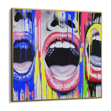 Quadro Stampa su Tela Il grido che non sento - CupidoDesign