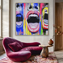 Quadro Stampa su Tela Il grido che non sento - CupidoDesign