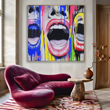 Quadro Stampa su Tela Il grido che non sento - CupidoDesign