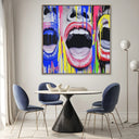 Quadro Stampa su Tela Il grido che non sento - CupidoDesign