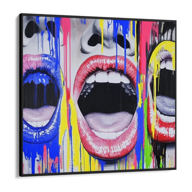 Quadro Stampa su Tela Il grido che non sento - CupidoDesign