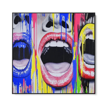 Quadro Stampa su Tela Il grido che non sento - CupidoDesign