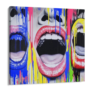 Quadro Stampa su Tela Il grido che non sento - CupidoDesign